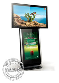 Kiosk cyfrowy z wyświetlaczem poziomym lub pionowym, oznakowanie cyfrowe Reklama display 500cd / M²