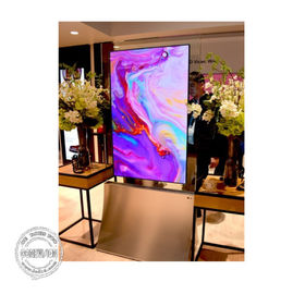 55-calowy ekran LG z przezroczystym szkłem LCD Digital Signage Kiosk Pojemnościowy dotykowy odtwarzacz reklamowy