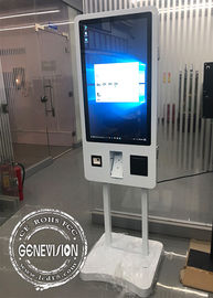 Pojemnościowy ekran dotykowy Self Service Kiosk 32-calowy automat do płatności za karty kredytowe z czytnikiem kart QR Code NFC